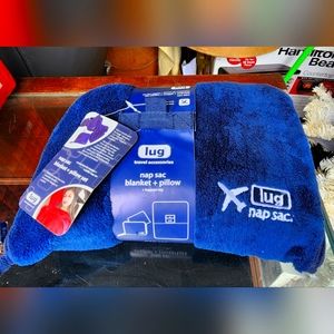 NWT Lug Life Nap Sac Blanket and Pillow Set